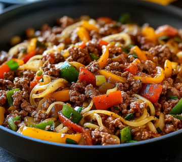 Mediterranean Ground Beef Stir Fry