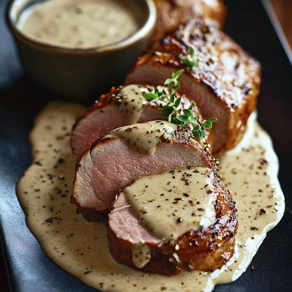 Pork Tenderloin with Dijon Cream Sauce