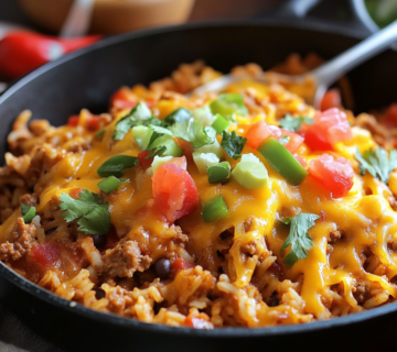 Taco Cauliflower Rice Skillet Dinner